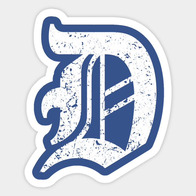 Detroit D Sticker by Lost Mitten Apparel Co